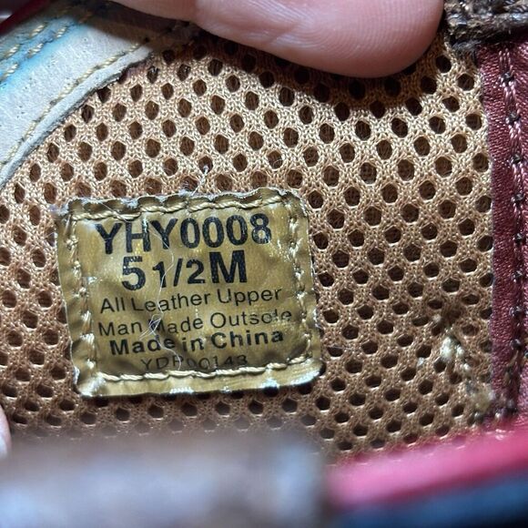 Twisted X Hooey Youth size 5.5 M Cowboy Boots Leather Square Toe YHY0008 - Picture 10 of 11